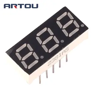 Цифровая трубка с общим катодом, 3 Бит, 7 сегментов, желтый, зеленый светодиодный дисплей 0,28 дюйма, 10 шт.