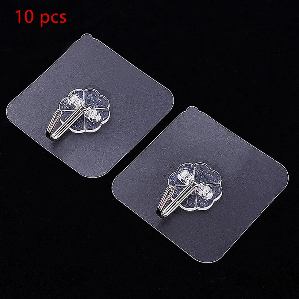 10 шт. прозрачные настенные крючки на присоске|Крючки для халата| |