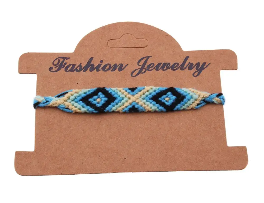 Многострунный красочный тканый браслет дружбы boho шикарный короткий X призматическая вышивка нить Плетеный моющийся wayuu браслет ее - Окраска металла: Посеребренный