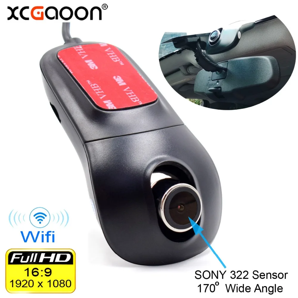 XCGaoon Wifi Автомобильный регистратор DVR цифровой видеорегистратор видеокамера Dash камера 1080P ночная версия Novatek 96655 поворот 60 градусов
