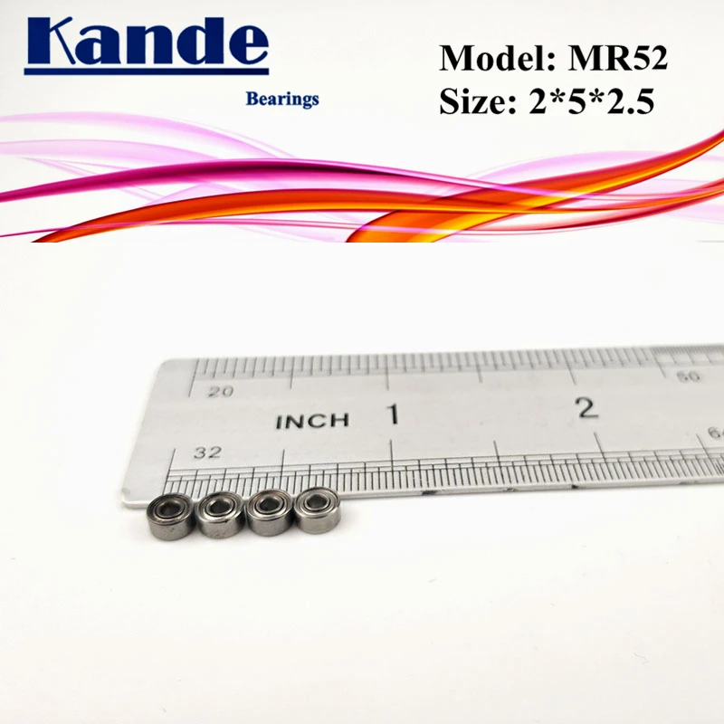 Подшипники Kande 10 шт. MR52ZZ MR52Z MR52 Z ZZ миниатюрный шарикоподшипник 2x5x2 5 мм|Валы| |