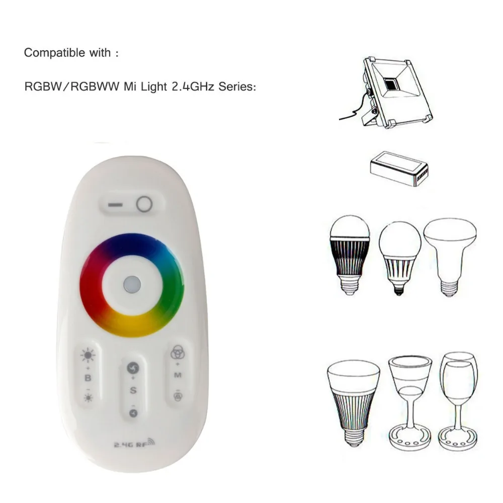 OSIDEN 2 4G светодиодсветодиодный RGB RGBW управляемая лампа сенсорный экран