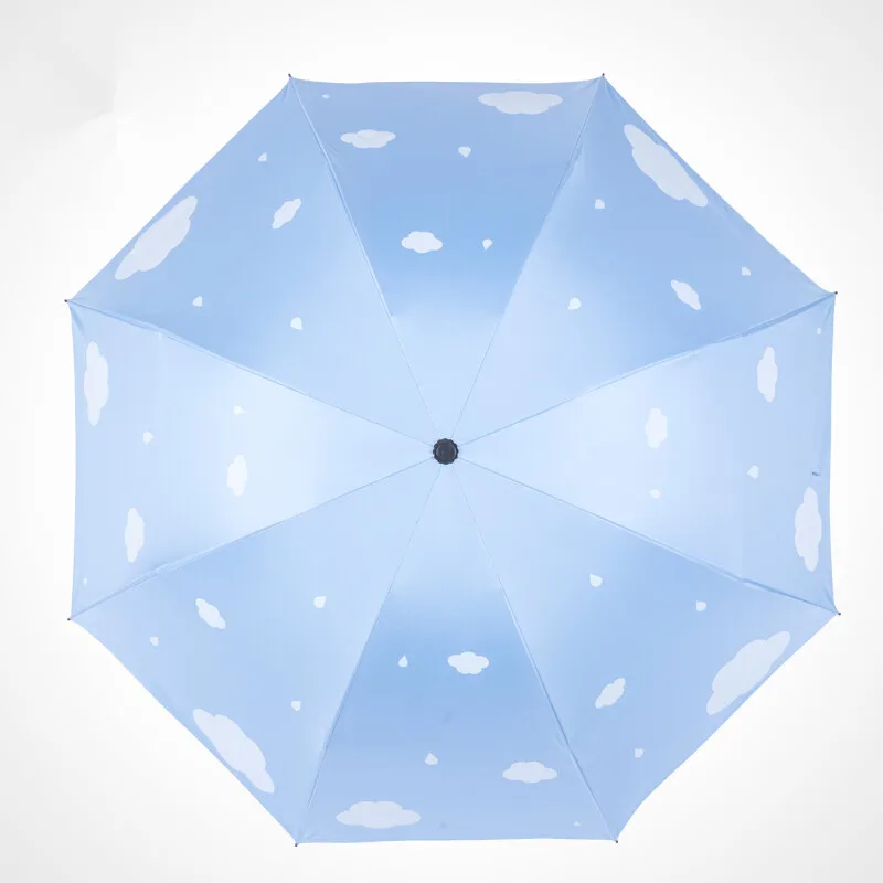 Зонт новый продукт белые облака солнечный день дождь двойное использование