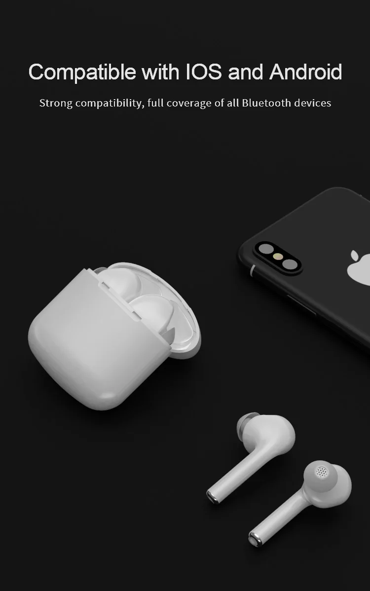 Вкладыши наушников ABDO i9x Tws настоящие беспроводные bluetooth-наушники водонепроницаемые HD стерео настоящие беспроводные наушники спортивные bluetooth 5,0