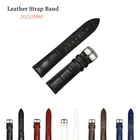 Ремешок для часов, для gear sport, 20 мм, кожаный, для samsung s3, 22 мм, мужской, женский, черный, с пряжкой из натуральной стали, для ремешка для часов Huawei