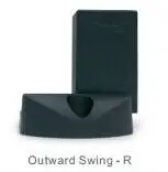 open outward right LPSECURITY 24VDCSwing Дверь ворота электрическая защелка/Дверной Болт замок для автоматического распашных ворот - Цвет: open outward right