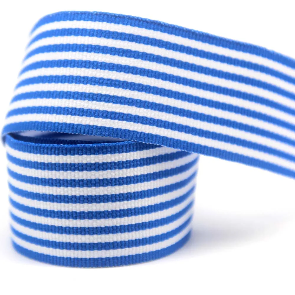 

1-1/2" 38MM Grosgrain Ribbon Printed Stripe For DIY Hairbow Crafts Decoration 100yds/roll yws-001