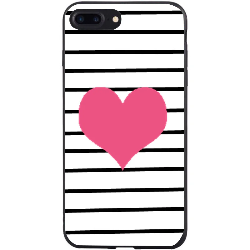 Для Apple iphone 7 plus чехол для телефона с сердечком Mr Mrs love милый узор пара X 6s 6 5s SE 5 8