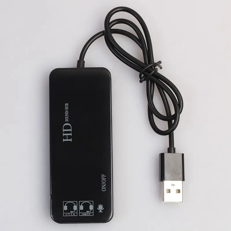 USB 2 0 хаб + звуковая карта 7 1 Многофункциональный usb-хаб | Компьютеры и офис