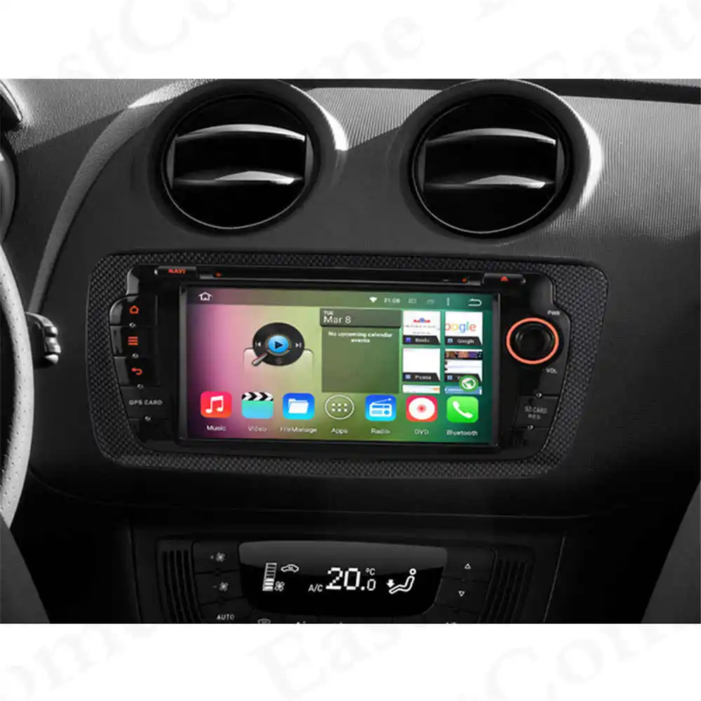HD Android 8 0 Восьмиядерный 4 Гб ОЗУ автомобильный DVD плеер радио для Seat Ibiza 2009 2010 2011 2012