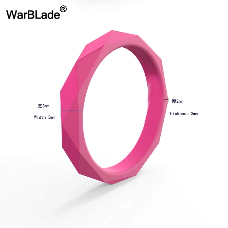 Женское Обручальное Кольцо WarBLade силиконовое кольцо в форме диаманта 3 мм