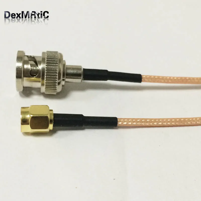 RF SMA Мужской переключатель BNC кабель Pigtail RG316 по оптовой цене быстрая Доставка 15 см