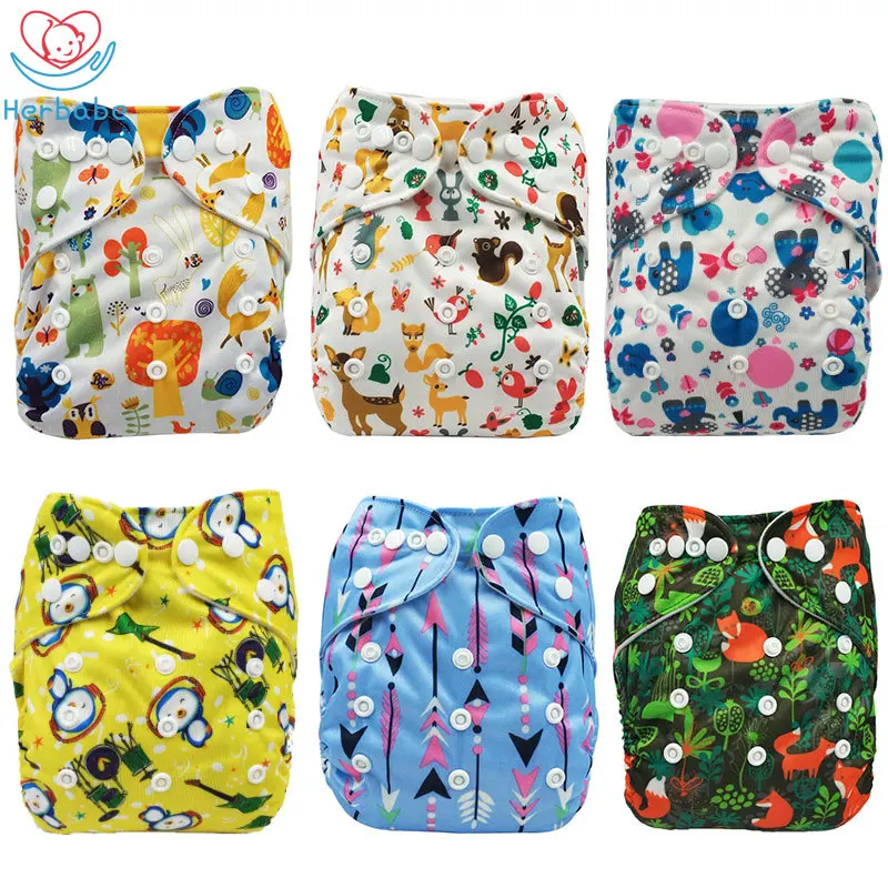 Водонепроницаемый многоразовый подгузник для новорожденных один размер|Детские