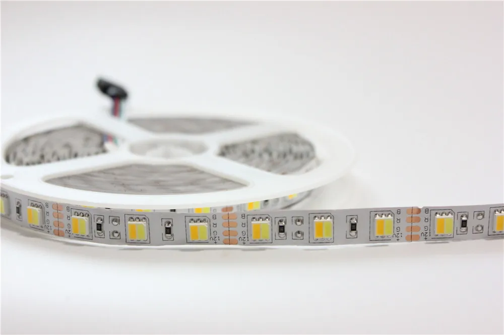 5mX Высококачественная Светодиодная лента 5050SMD WW + CW с регулируемой цветовой