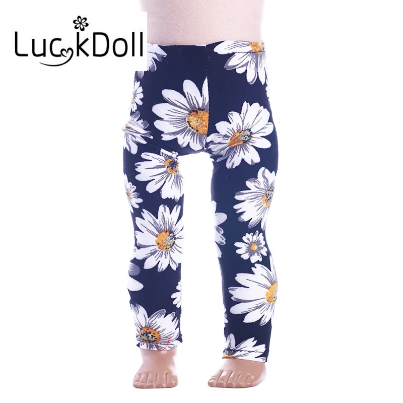 n628 Luckdoll красивые штаны и леггинсы подходят 18 дюймов американский и 43 см детская кукла одежда аксессуары, игрушки для девочек, поколение, подарок на день рождения - Цвет: n628