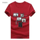 Футболка мужская TX134, повседневная тенниска с коротким рукавом, большие размеры 5XL, лето