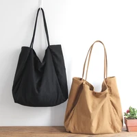 big canvas tote bag 2021 casual cotton fabric handbag diaper quality daily shoulder bag open eco friendly shopper shopping bag