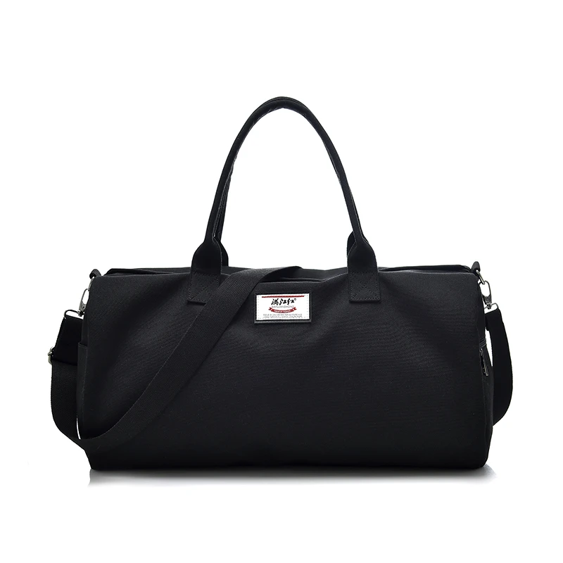 Большая вместительная холщовая Женская дорожная сумка модная на плечо для