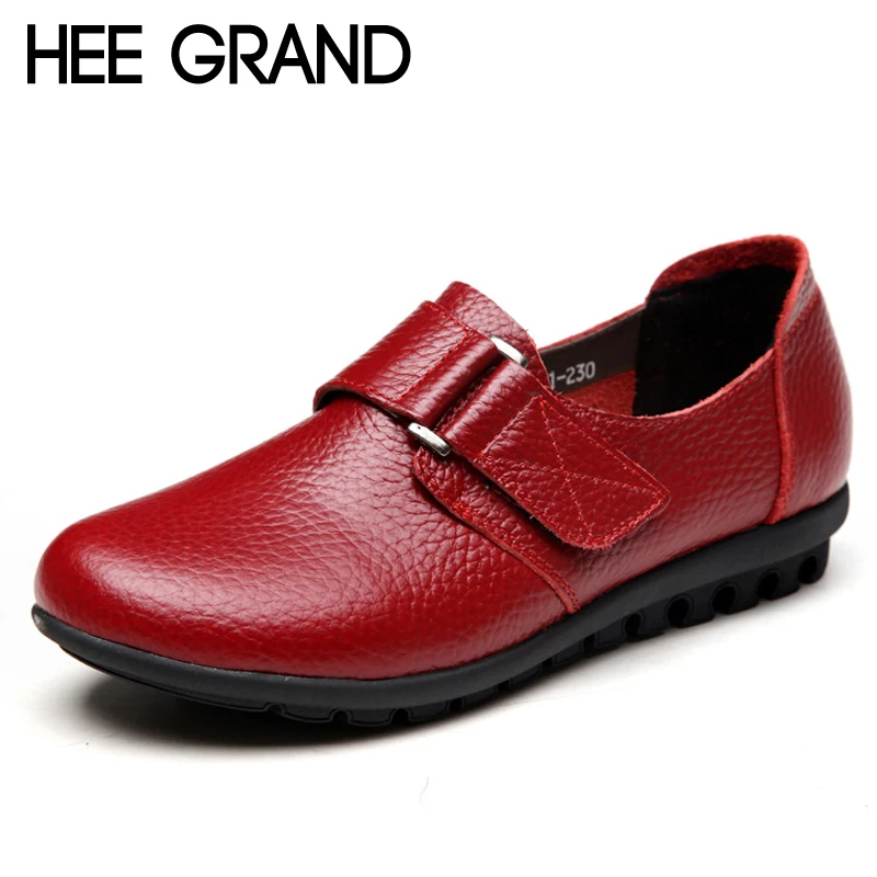 HEE GRAND/лоферы из натуральной кожи слипоны на толстой мягкой подошве коллекция 2017