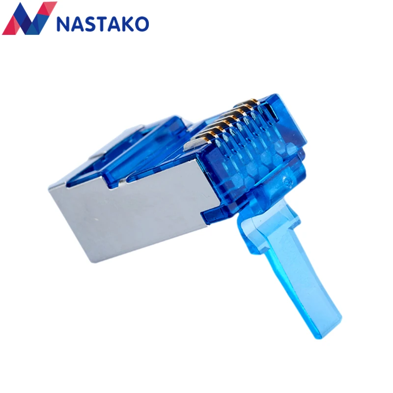 Cat5e Cat6 rj45 разъем cat6 вилки сетевой металлический экранированный модульный