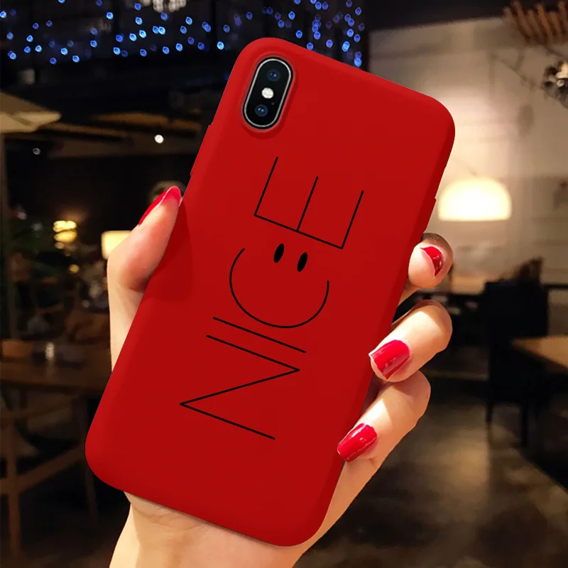 xinice Чехол для телефона для iPhone 11 Pro XS Max XR X 10 8 7 6 S 6 S Plus, Роскошная мягкая задняя крышка из ТПУ с изображением животных, красный чехол Fundas для iPhone X, чехол - Цвет: xinice