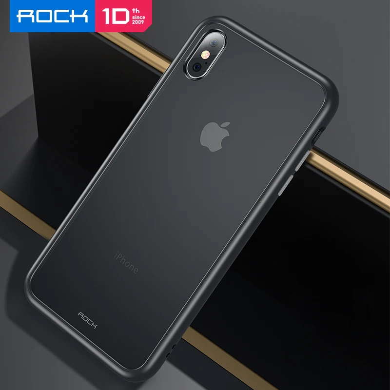 Противоударный матовый чехол ROCK для iPhone XS Max из ТПУ+ поликарбоната, защитный чехол для iPhone XS X, чехол, чехол, адсорбционный чехол