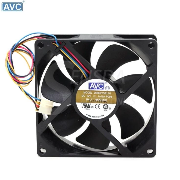 Оригинальный Для AVC DS09225B12H 12V 0.41A 9 см 9225 четырехполосный двойной шариковый