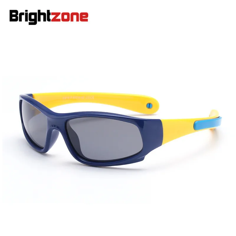 Brightzone 2023 New Silica Gel Children Bow Designer Sunglasses UV400 Polarized Light Kids Boy Girl Glasses Baby Clout Goggles