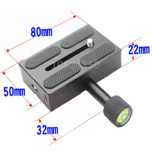 

K80 Universal Arca SWISS Clamp & QR Quick Release Plate Support Mount Base for Camera DSLR Monpod Tripod Ball Head