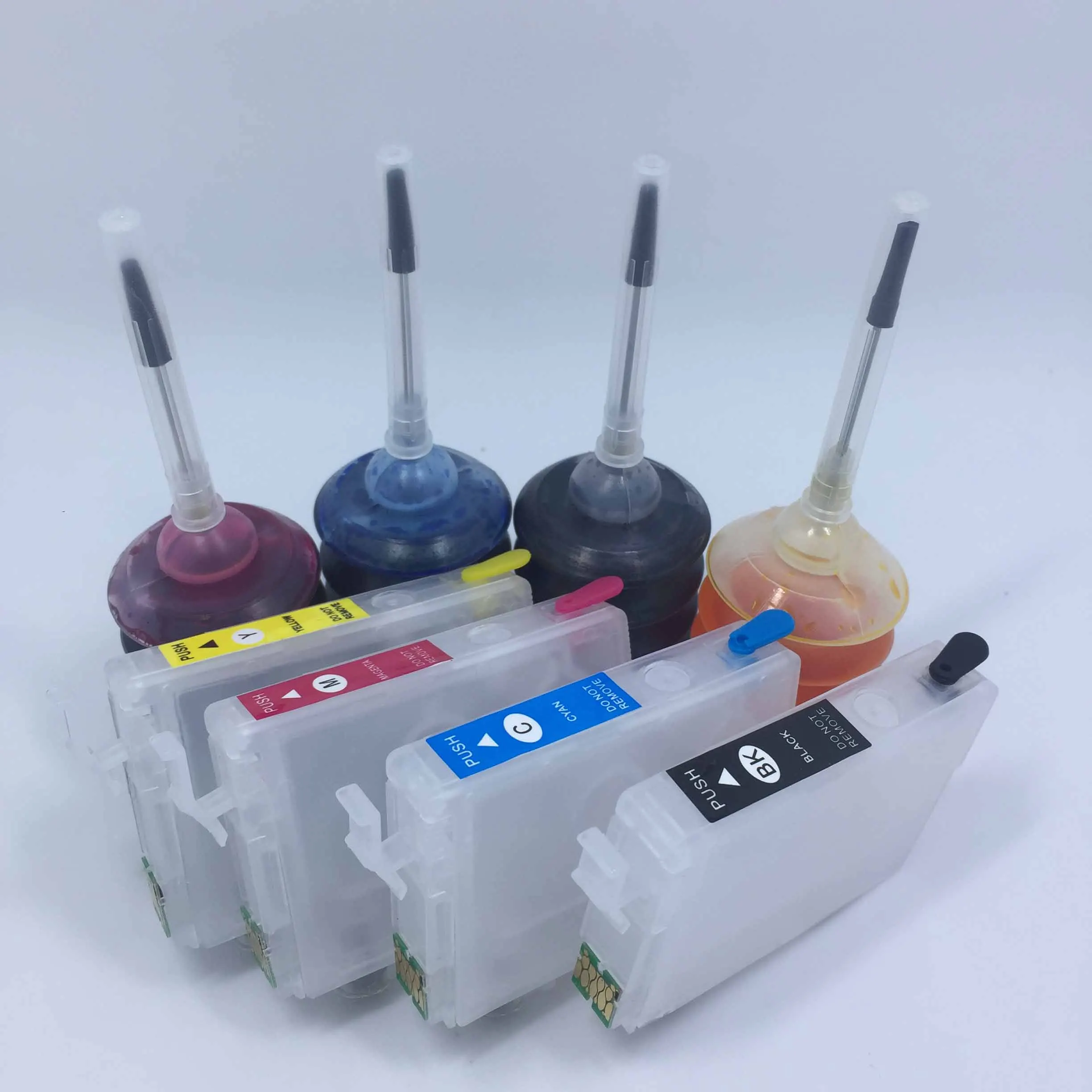 Ink and cartridge YOTAT 29XL T29 заправляемые чернильные картриджи T2991 T2992 T2993 T2994 для Epson XP342 XP345 XP442 XP445 XP-445 XP-345 XP-342 - Цвет: Ink and cartridge