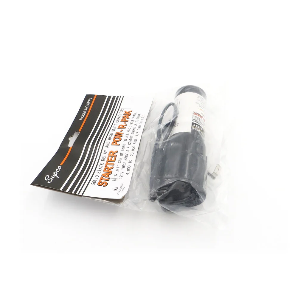 Supco SPP5 SPP6 твердотельное реле HVAC и жесткий двигатель запуск конденсатора Pow R Pak Boost