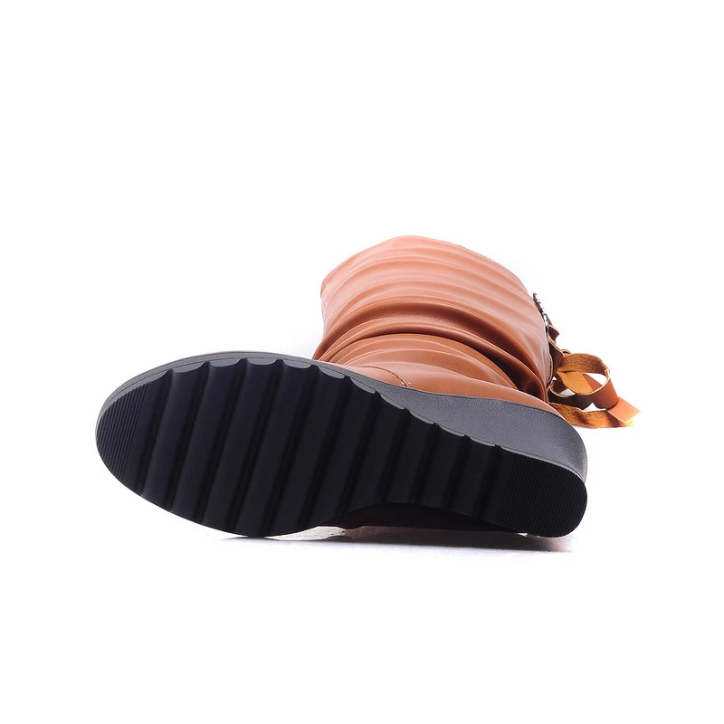 med heel wedges warm WH-1099Y drop | Женская одежда