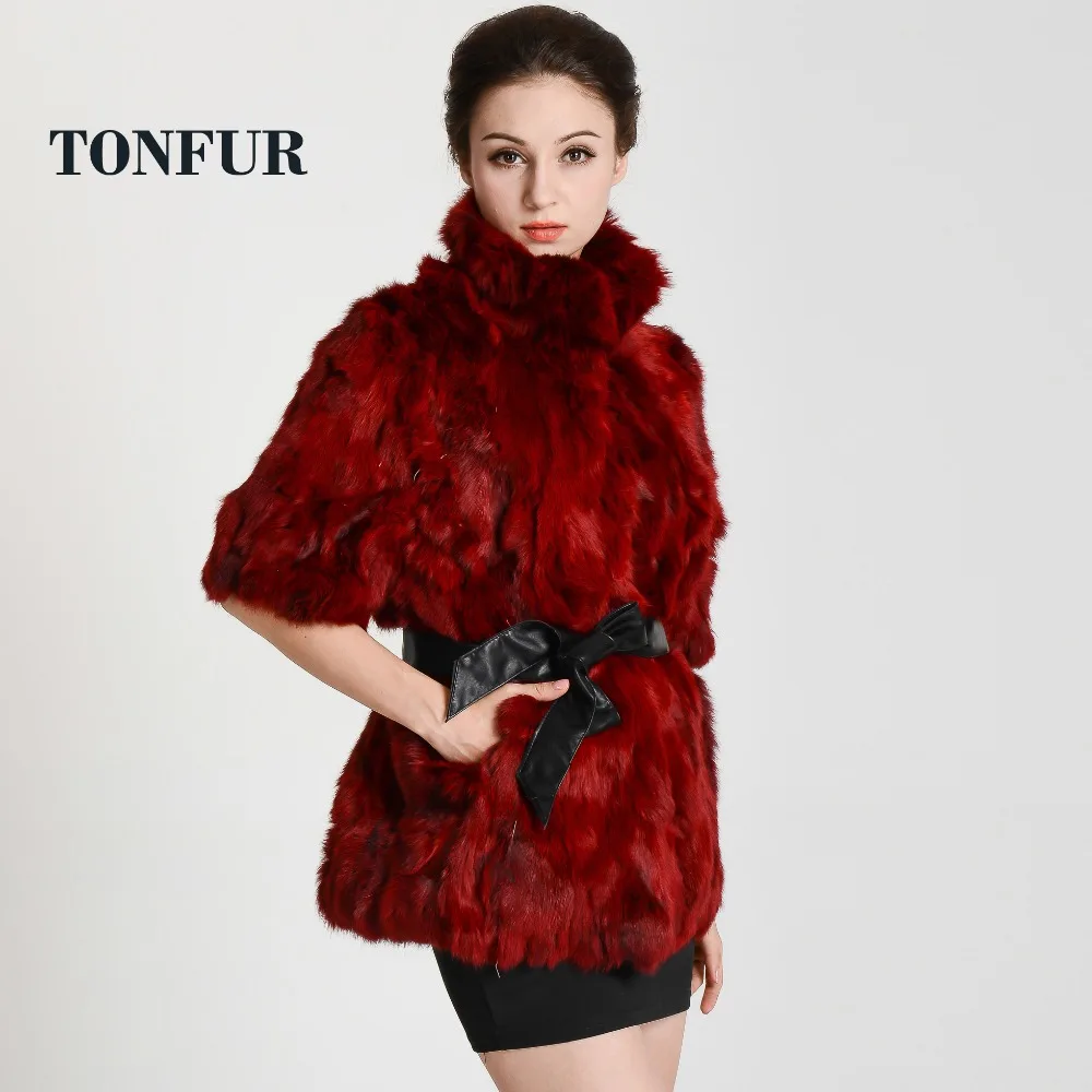 Женская обувь новое поступление настоящий мех кролика пальто натуральная