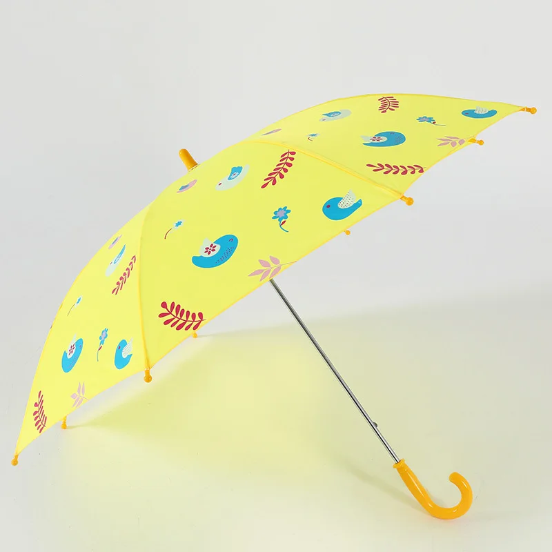 Yellow Только Jime Длинные ручки зонты креативный мультяшный детский зонтик водонепроницаемый и ветрозащитный Высокое Качество Милые Детские Зонты - Цвет: Yellow