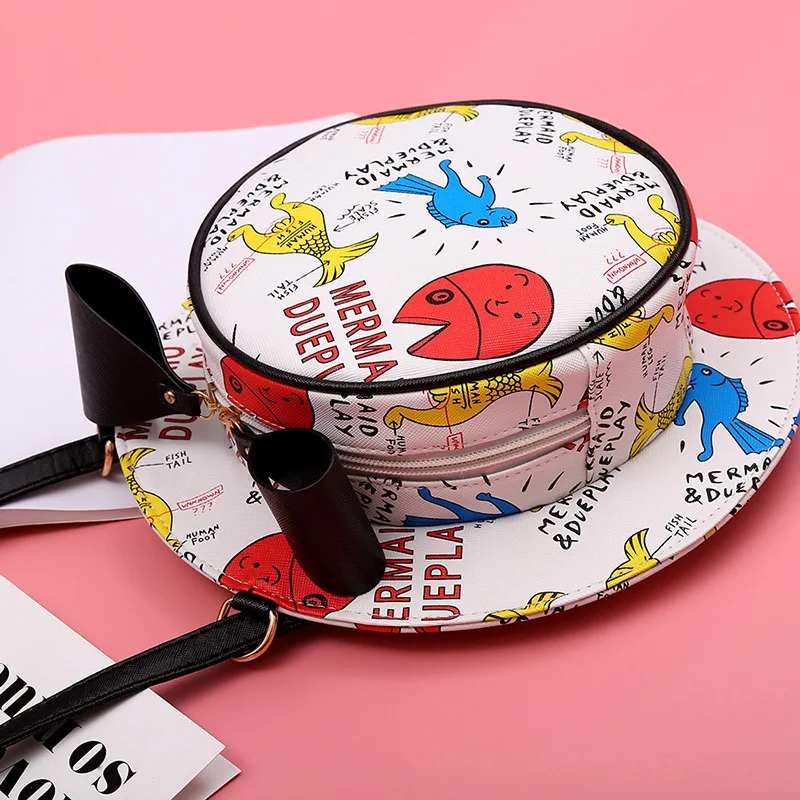 Bolso Mujer Цветок Сумочка Для женщин печати Hat сумка модные женские туфли для девочек