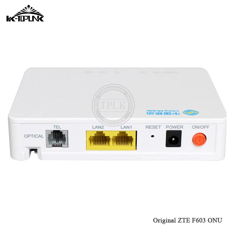Новый ONU для ZTE F603 GPON ONT Router 1GE + 1FE 1VOIP порт SIP протоколы одноволоконный оптический