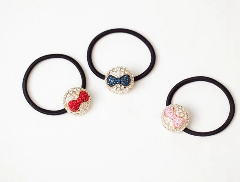 1 шт. Шикарные аксессуары для волос с кристаллами и бантом женщин повязка на