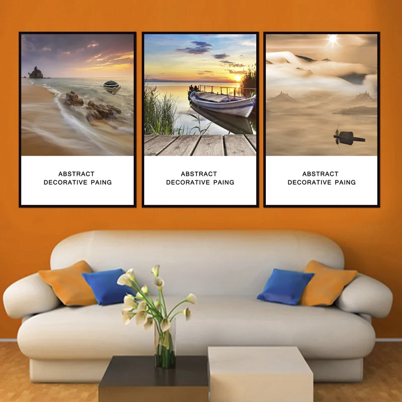 Оптовая продажа с фабрики (без рамки) Пейзаж постер серия холст печать на холсте