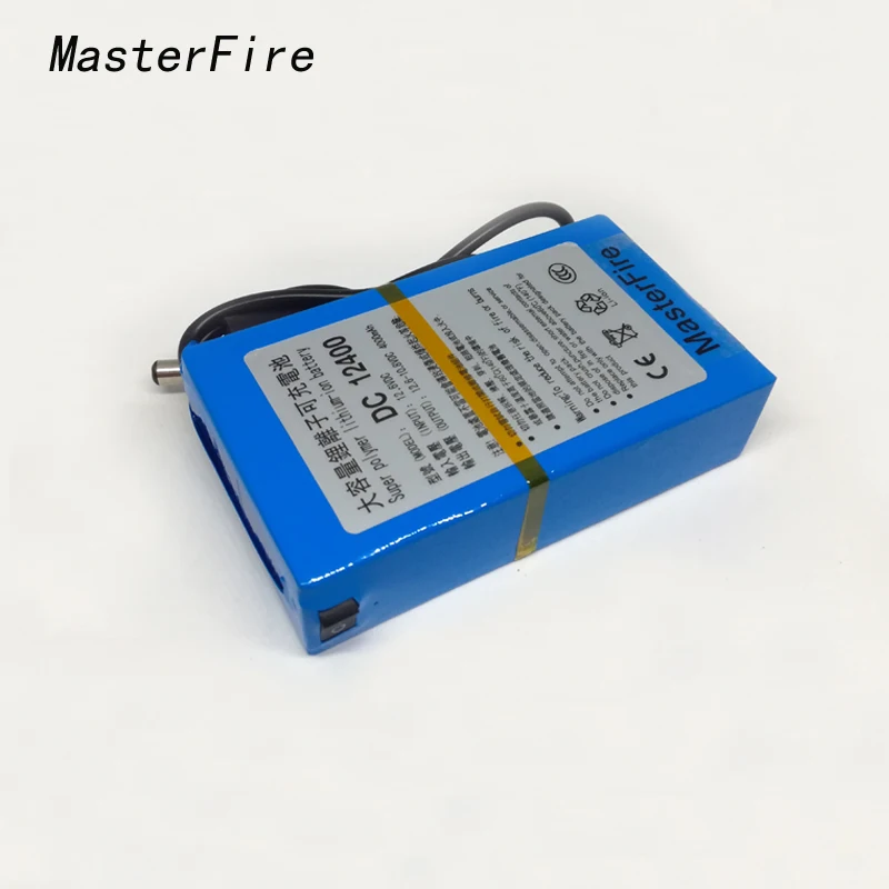 

MasterFire 3 шт./лот Портативный 12 в 4000 мАч литий-ионный Аккумулятор Литиевые батареи для камеры видеонаблюдения MID GPS + зарядное устройство переме...