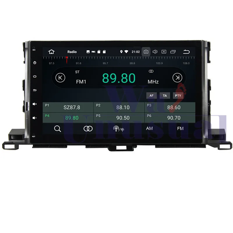 Мультимедийная магнитола wanобычно 10 1 дюйма Android 9 0 для Toyota Highlander 2015 2016 2017 GPS