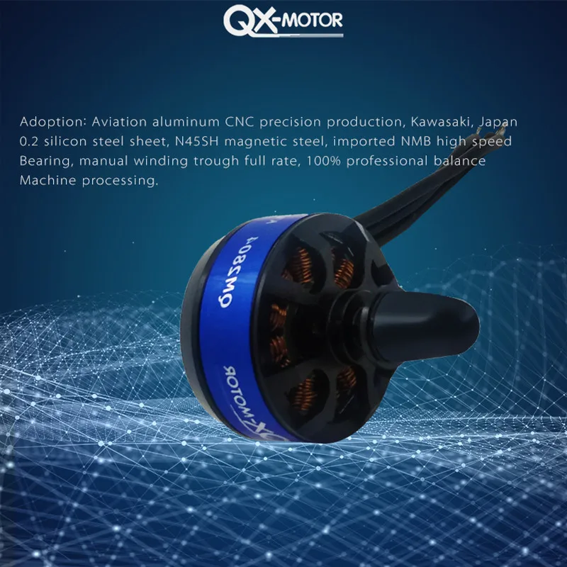 4 шт. QX-MOTOR QM2804 2204 2300KV бесщеточный двигатель для мини QAV210 QAV-R 220 ZMR250 защитной крышкой