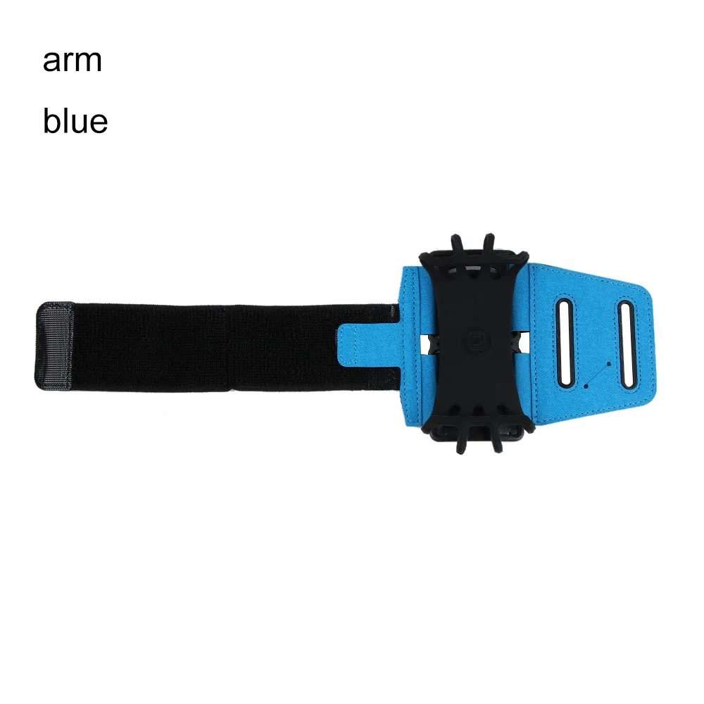 Arm Blue 1 шт., вращение на 180 градусов, Спортивная нарукавная повязка для бега, повязка на запястье, чехол для телефона, чехол для мобильного телефона, смартфона - Цвет: Arm Blue