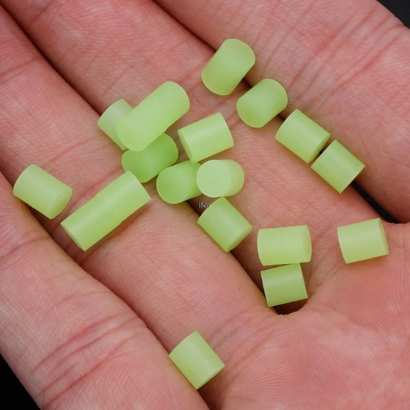 20 шт./компл. бусины для рыбалки Светящиеся в темноте светящиеся силиконовые