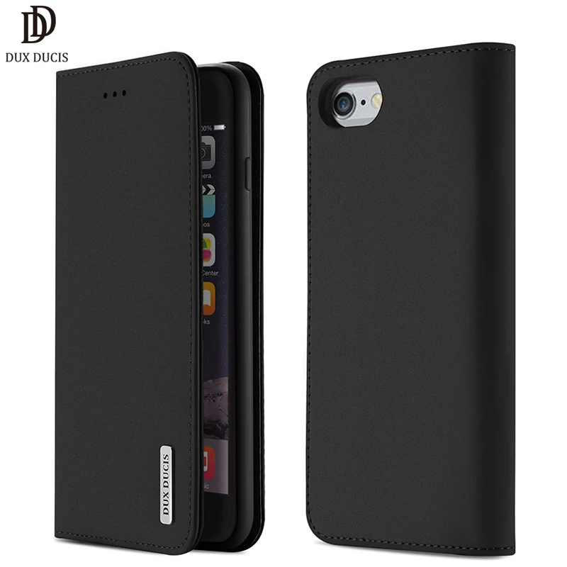 Чехол из натуральной кожи DUX DUCIS для iPhone 6 6s винтажный флип-Бумажник телефона чехол