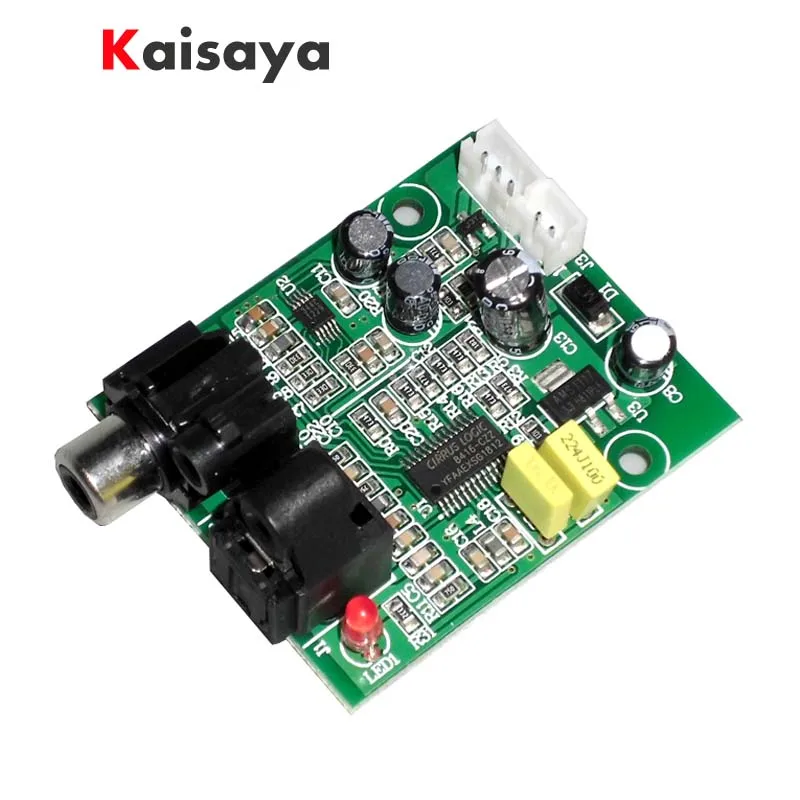 CS8416 CS4344 цифровой Интерфейс модуль ЦАП 24 бит 192 к оптический волоконный коаксиальный вход 3,5 мм стерео аудио Выход A5-009