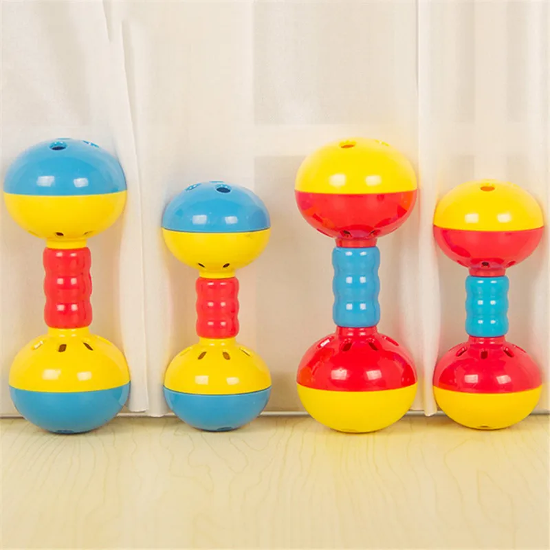 1 шт. детская кровать погремушки для коляски пластиковая двойная голова музыка