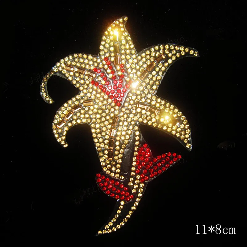 2 шт./лот с изображением золотых цветов термоклейкие патчи для рубашек сумок|iron on