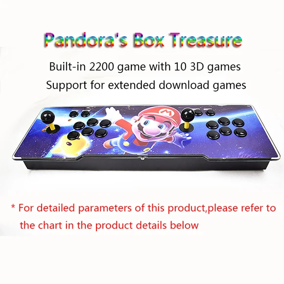 Зеленый Pandora Box 2200 игра в одном встроенном аркадном 3D видео игры Поддержка HD качества расширение подключения PS tv и другой игровой консоли - Цвет: Зеленый