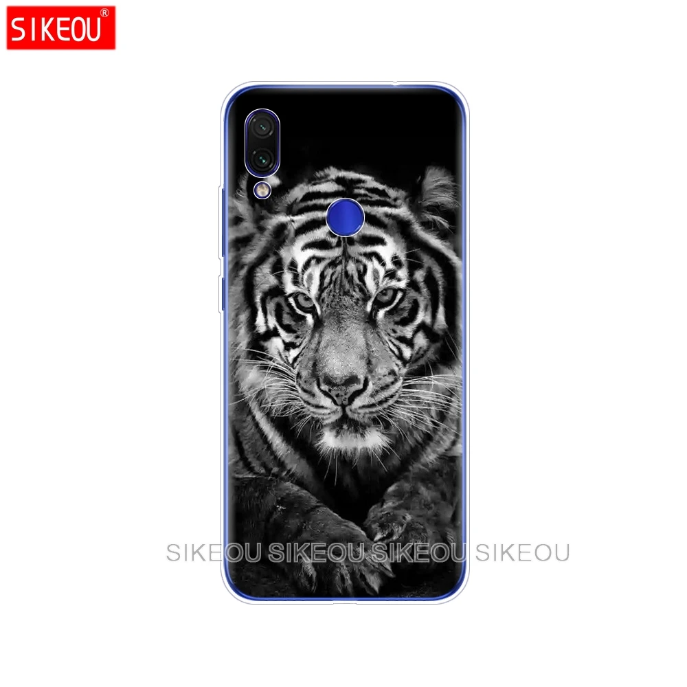 10138 Для Xiaomi Redmi Note 7 чехол силиконовый Redmi Note 7 pro Чехол Fundas Coque Волк тигр, Лев, Леопард медведь животное - Цвет: 10138