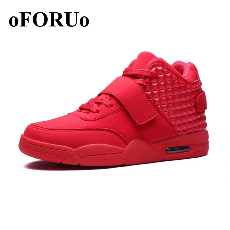 

New 2016 Men Running Shoes for men Sneakers Leather High Top Shoe Breathable Men Walking Shoes 103